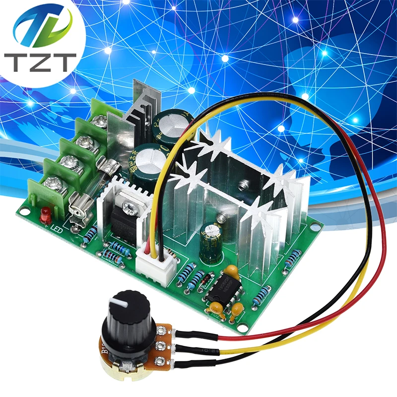 Завеса DC 10-60V двигатель Скорость Управление регулятор ШИМ переключатель