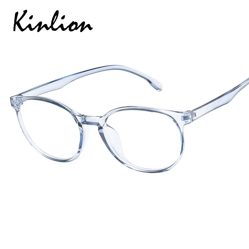 Kinlion Классические Прозрачные Круглые очки, оправа для женщин, винтажные прозрачные мужские очки, оправа, оптические розовые очки для учеников, оправа
