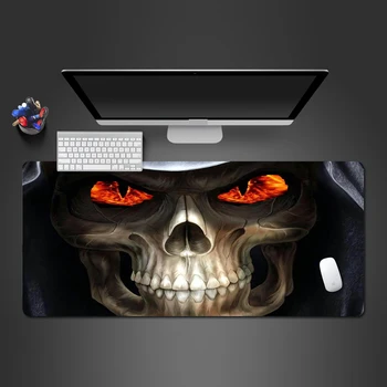 

Super Flame Eye Skull Mouse Pad Senior Rubber PC Gaming Computer Keyboard Mouse Mat Fast Gamers Mat For Mouse Christmas Gifts