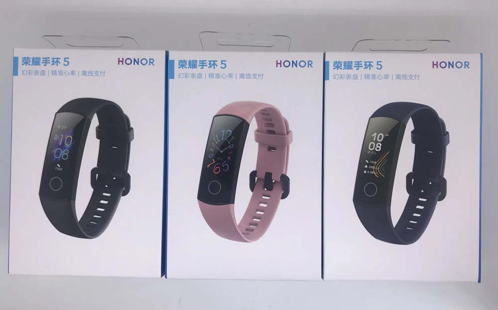 Умный Браслет huawei Honor Band 5 с кислородом крови AMOLED для обнаружения положения при плавании пульса и сна huawei