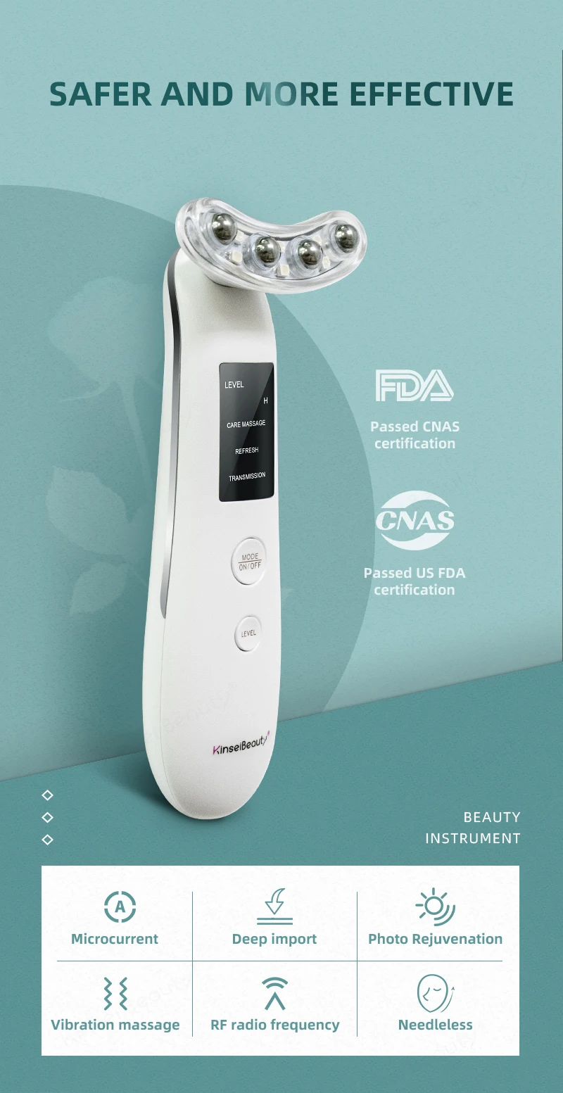 Microcurrent Facial Radio Frequency Neck Skin Tightening Device Outive