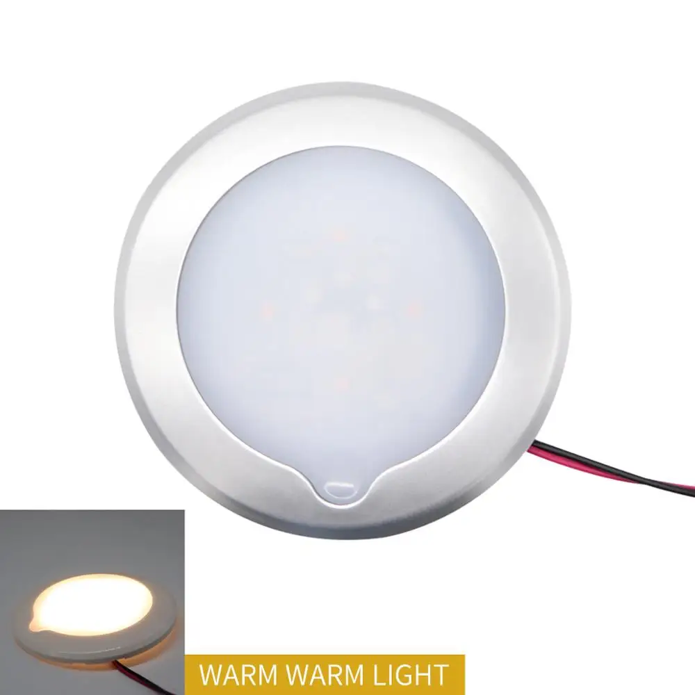 

Round thin car ceiling light roof dome lamp reading light touch control boat car interial lights for auto accessories elegant