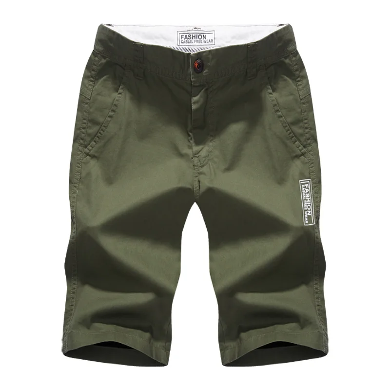 Мужские модные шорты летние однотонные Короткие Брюки с карманами военные Карго повседневные мужские спортивные штаны дышащие дропшиппинг