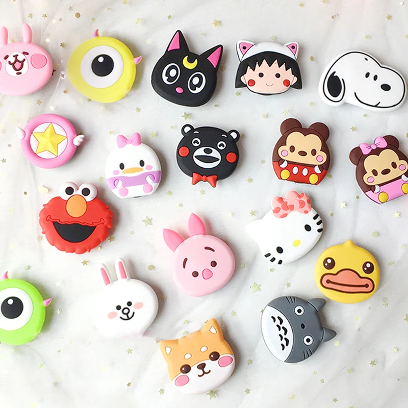 

Wholesale Socket Universal mobile Phone Stretch Bracket Cartoon Air Bag Phone Expanding phone Stand Finger car phone Holder