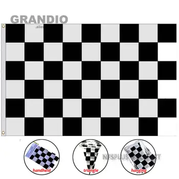 

F1 Sport Checkered Flag Auto Racing 100% Polyester Black White Chequered Printed Home Outdoor Decorative Flags And Banners