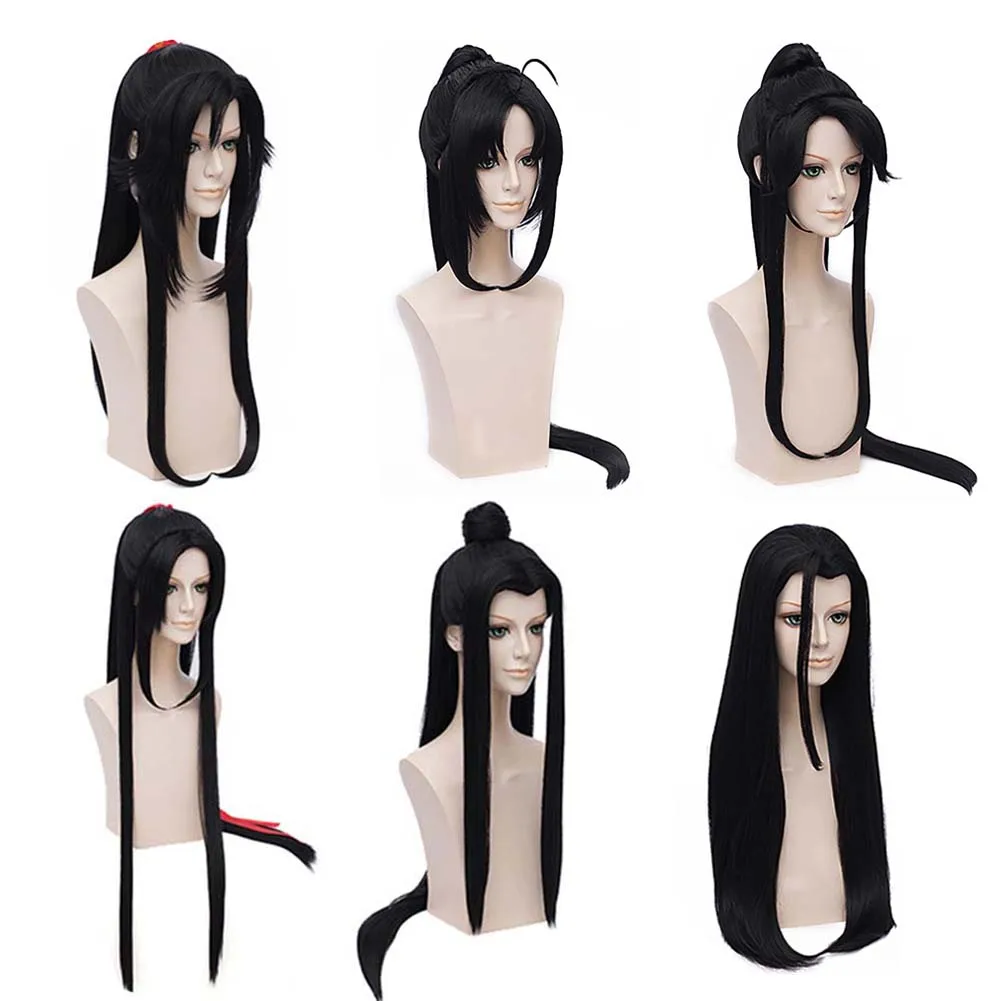 

Grandmaster of Demonic Cultivation Cosplay Wei Wuxian Wig Mo Dao Zu Shi Cosplay Ancient Black Long Hair Swordsman Wig