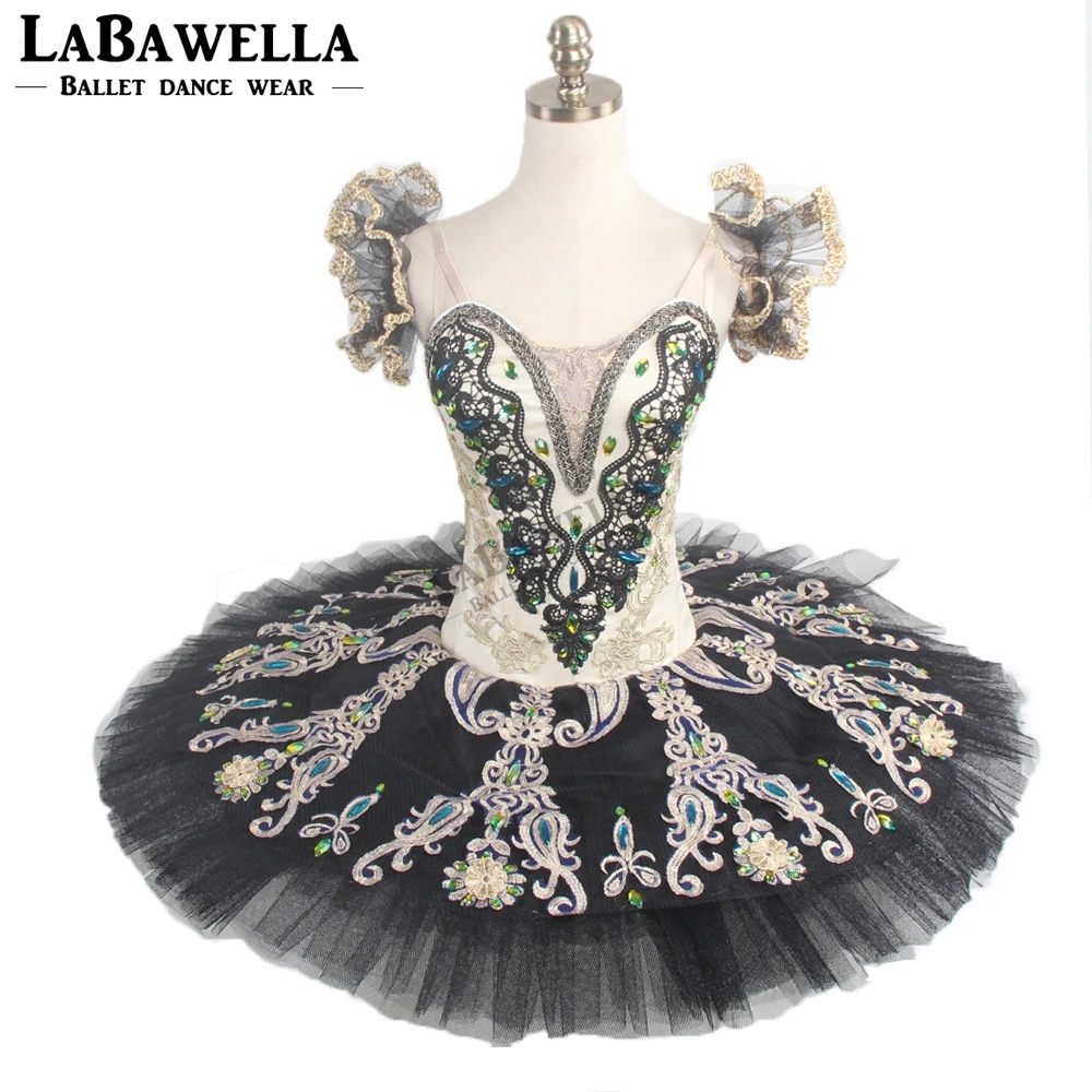 Женская Черная золотая классическая блинная пачка Roymanda BT9094La Esmeralda Variation YAGP Cometiton, профессиональная балетная пачка для взрослых
