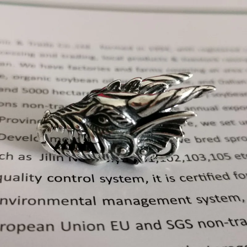 

Dragon Head Lock 925 Sterling Silver Animal Lock Clasp For DIY Bracelet Making Fit European Brand Bracelet Jewelry