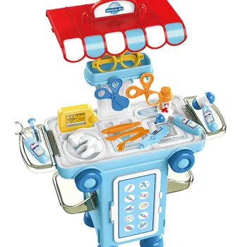 

Children Cartoon Bus Pretend Playset Simulation Medical Toys Brain-Training Toy For Children Kids Educational Toys Birthday Gift