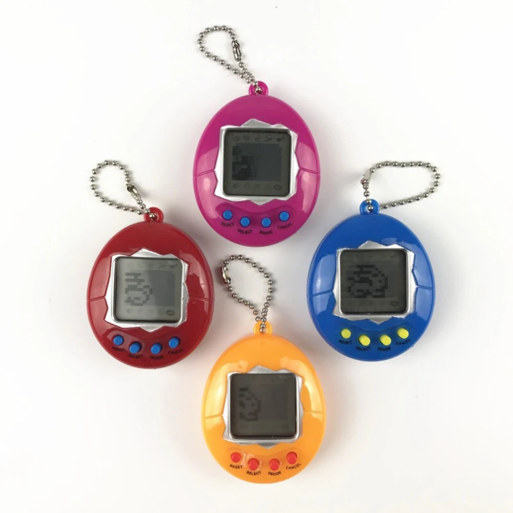 Keychain Nostalgic Virtual Digital Electronic Growing Pet Machine Cyber Handheld Game Interactive Mini Toys | Украшения и