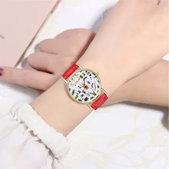 

Insect Women Watches Otoky Top Brand Watch Ladies Leather Strap Clock Female Analog Quartz Clock Men High-end Student Reloj Muje