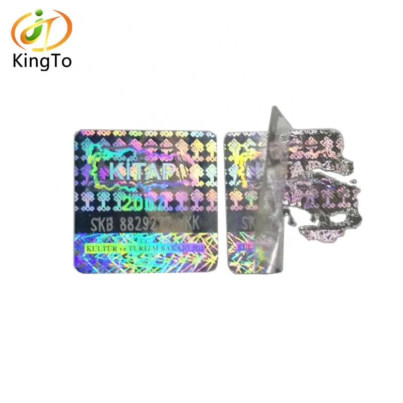 Изготовленные на заказ с защитой от подделок Tamperproof голографическая этикетка