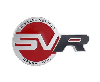 

Red Black SVR SV for Range Rover Sport Fender Trunk Emblem Badge Sticker