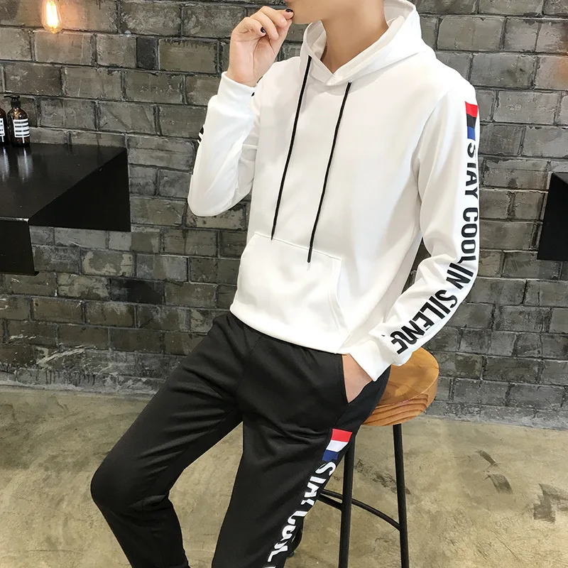 

Autumn Sports Set MEN'S Trousers Sports Two-Piece Set Students Hoodie MEN'S Hooded Jacket Fashion