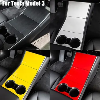 

For Tesla Model 3 Center Console Cup Holder Panel ABS Cover Trim 4 Colors