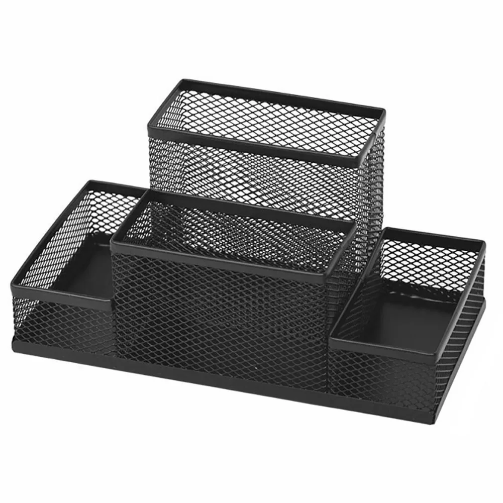 

Office Gifts Supplies Metal Stand Combination Mesh Cube Modern Stationery Container Storage Box Pen Holder Desk Organizer Pencil
