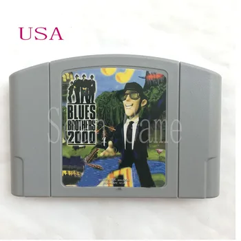 

High USA NTSC Quality Customer Cartridge Blues Brothers 2000 Card for 64 Bit Video Game Console