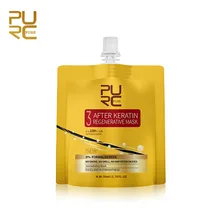 PURC восстанавливающая кератиновая маска для волос, питательная маска для восстановления поврежденных волос, блестящая шелковистая маска для ухода за волосами