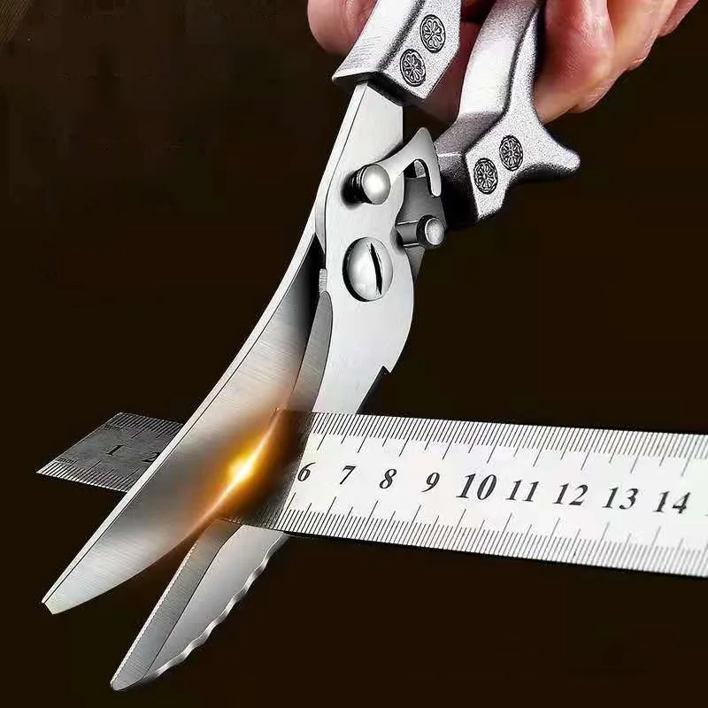 Kitchen Scissors Knife Multifunctional Tools Accessories Stainless Steal  For Vegetable Green Onion Meat Barbecue