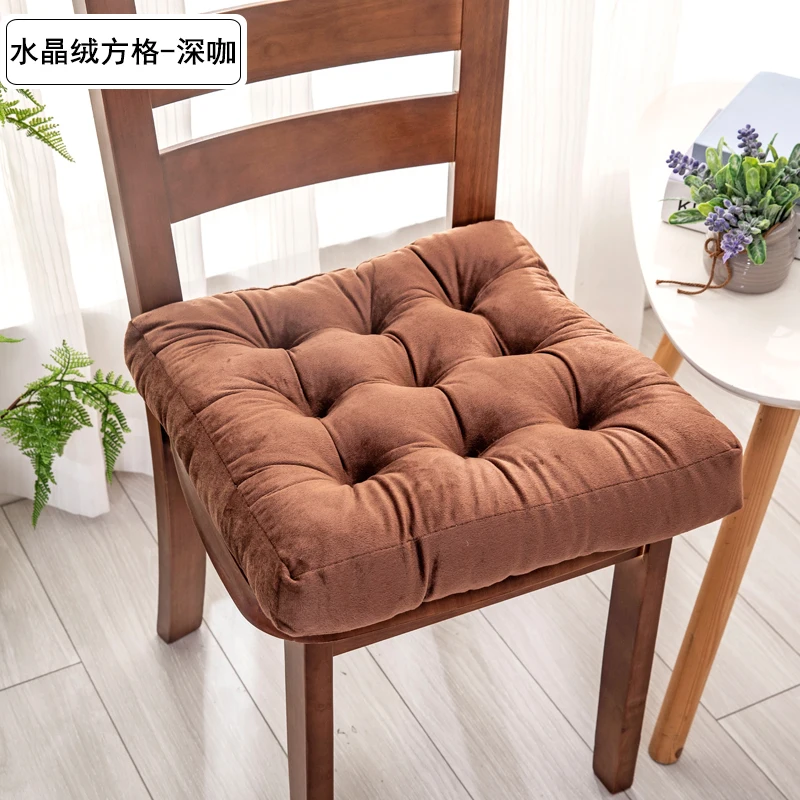 New Solid color Home Chair Seat Cushion Pad Winter Office Bar Chair Back Seat Cushions Sofa Pillow Buttocks Chair Cushion