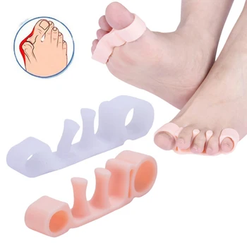 

1 Pair Toe Separator Foot Silicone Pedicure Front Foot Pads Toe Pad Orthopedic Cotton Sock Heels Toe Protector Foot Care Tool