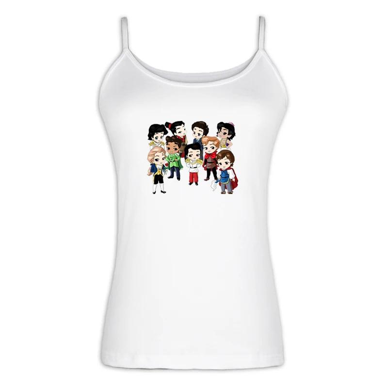 jfSingletS4033W Powerpuff, для девочек, цветочные пузыри, бабочки, топы, Белоснежка, Алиса, Рапунцель, женский сексуальный жилет, майка, хлопок, на бретелях, топы, подарок - Цвет: jfSingletS4033W