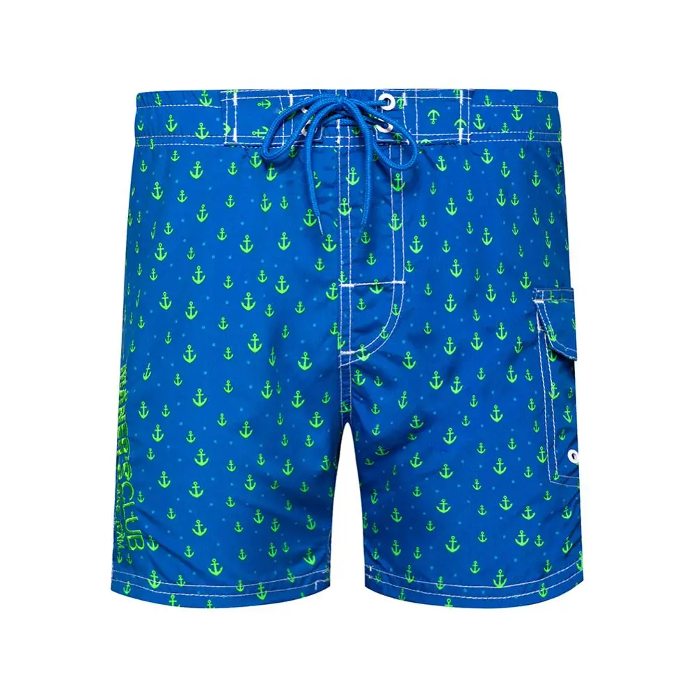 

Anchor print beach pants tide men's quick-drying loose large size custom youth jogger popular casual shorts five-point pants men
