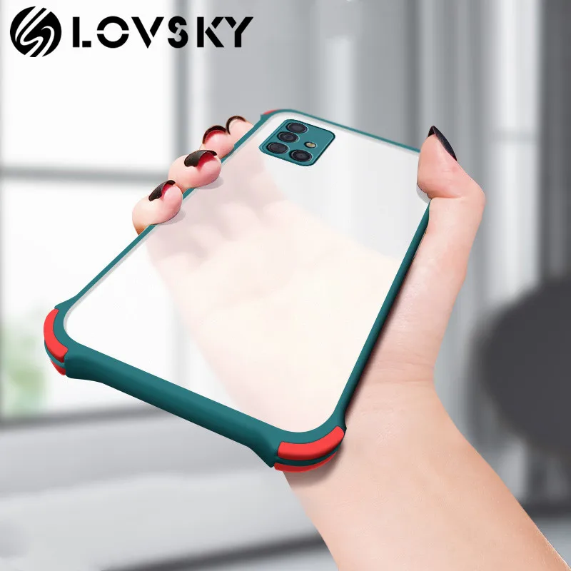 Luxury Shockproof Case For Samsung S20 FE Note 20 S20 Plus 20Ultra S21 Plus Matte Case A71 A51 A31 4G A52 A72 5G A70 A50 A30 A20