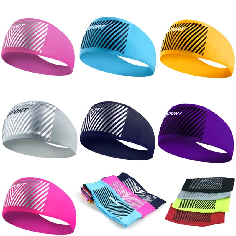 

Yraedmks Sport Sweat Headband Lycra breathable Men and Women Sweat band running cycling yoga dance fitness antiperspirant belt