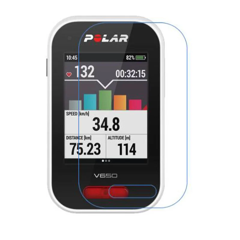 Прозрачная защитная пленка для домашних животных 3 шт. Polar V650 GPS велосипедного