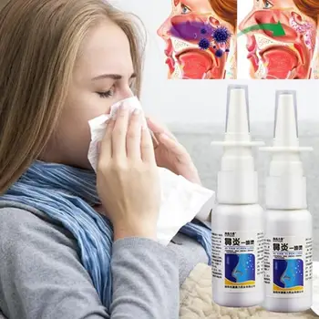 

Nasal Herb Spray Chronic Allergic Rhinitis Sinusitis Treatment Nose Congestion Relief Traditional Medical Nose Care Liquid 20ml