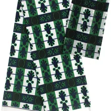 Африканская ткань чистый шелк ткань шифон ткань 2+ 4 ярдов Анкара Африканский шелк Воск Принт атласная ткань для платья B2-A41