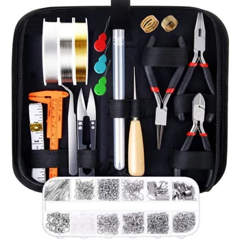 

Jewelry Making Tool Kits with Jewelry Making Supplies Kit Jewelry Wires and Jewelry Findings for Jewelry Repair Making