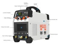 WS-250 argon arc welding machine stainless steel 220v household high-power argon arc/electric welding dual-use industrial grade 2