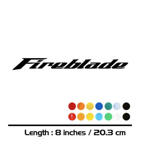 

2 X New Sales motorcycle bike Fuel tank Wheels Fairing notebook Luggage helmet MOTO Sticker decals For HONDA FIREBLADE