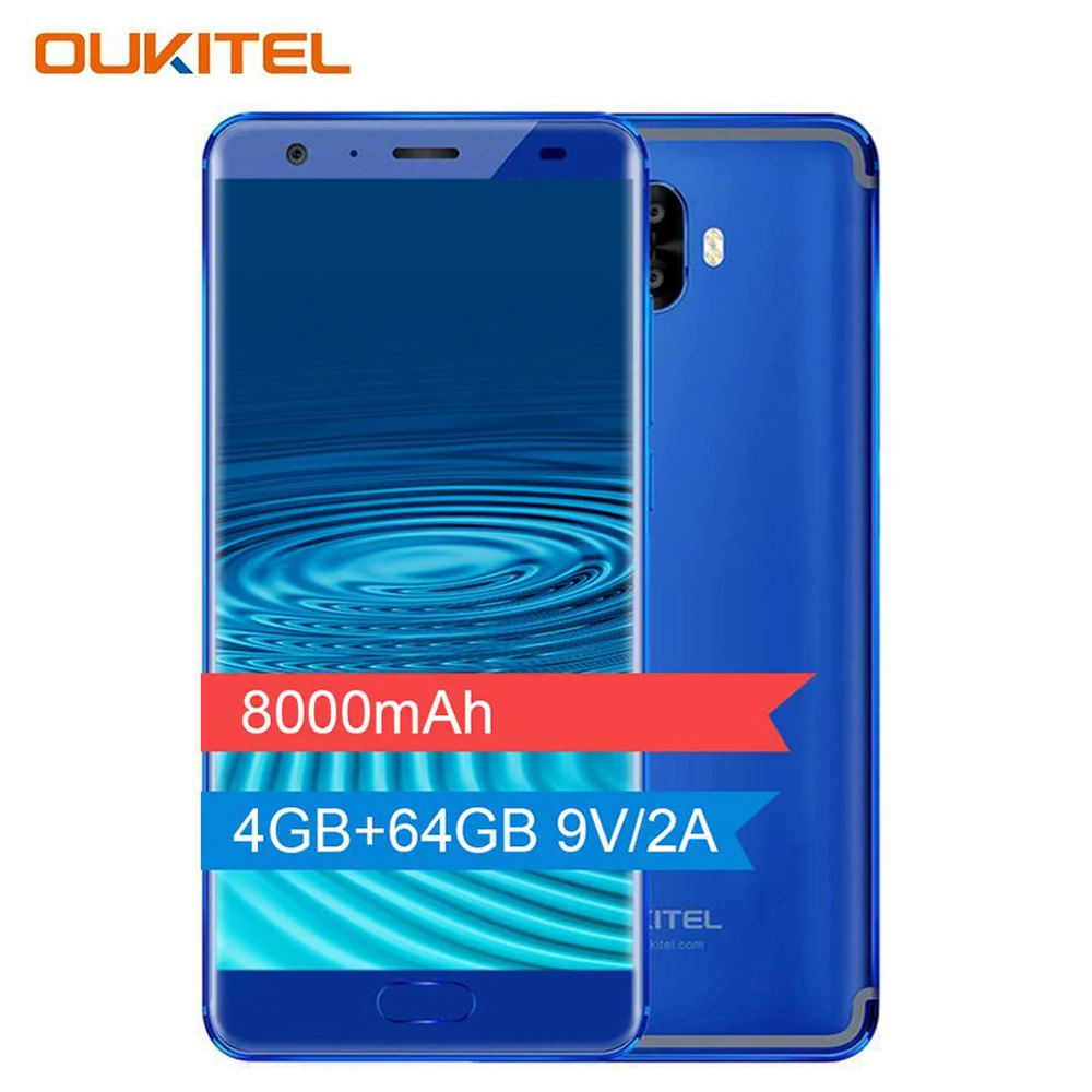 Oukitel K8000 8000 мАч 5 &quotHD AMOLED lcd 4 ГБ ОЗУ 64 Гб ПЗУ Восьмиядерный двойной тыловая камера