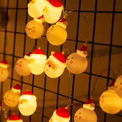 Christmas Lights Indoor Tree Balls for Goods Decor Interior Home Merry Decorations Bedroom Wedding Living Room New Year Snowman
