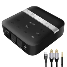 UGREEN Bluetooth 5.0 nadajnik-odbiornik APTX HD 2 w 1 bezprzewodowy Adapter Audio cyfrowy optyczny TOSLINK 3.5mm AUX Jack do telewizora PC