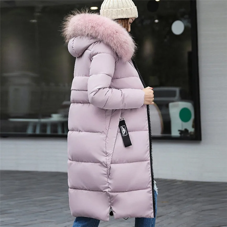 Женская парка, повседневная верхняя одежда, осень-зима, модная женская теплая хлопковая зимняя куртка с капюшоном и длинными рукавами, женская зимняя куртка