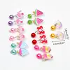7 Pairs Mini Lovely Ear Clips for Girls Hypoallergenic No Piercing Plastic Earrings for Kids with Pain-resistan 6