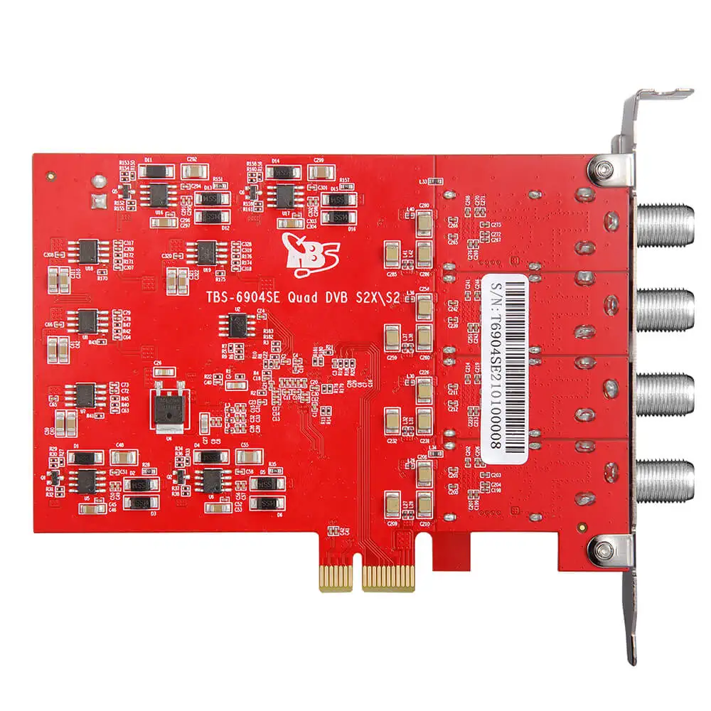 TBS6904se DVB-S S2 S2X Quad Tuner PCIe Card for Watching and Recording Satellite FTA TV Channels on PC 5
