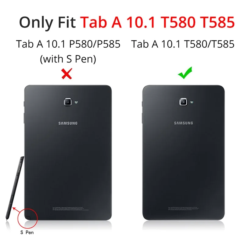 Тонкий чехол для samsung Galaxy Tab A 10,1 T580 T585 Магнитный чехол-книжка для samsung Galaxy Tab A6 10,1 SM-T580 SM-T585 чехол