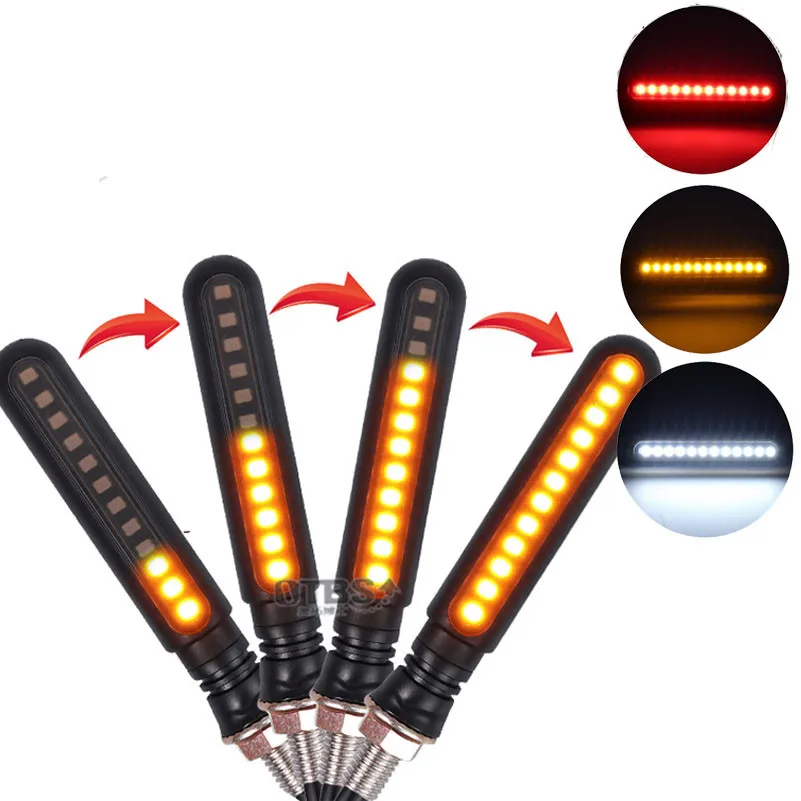 

Led Motorcycle Turn Signals Tail Light Moto Blinker Indicators Lamp LED Mini flasher flashing Rear Taillight DRL Signal Lights