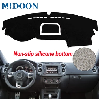 

MIDOON Car Dashboard Cover For Volkswagen VW Tiguan 2009 - 2014 2015 2016 2017 Dash Mat Dash Pad DashMat Carpet ANti-UV NON-Slip