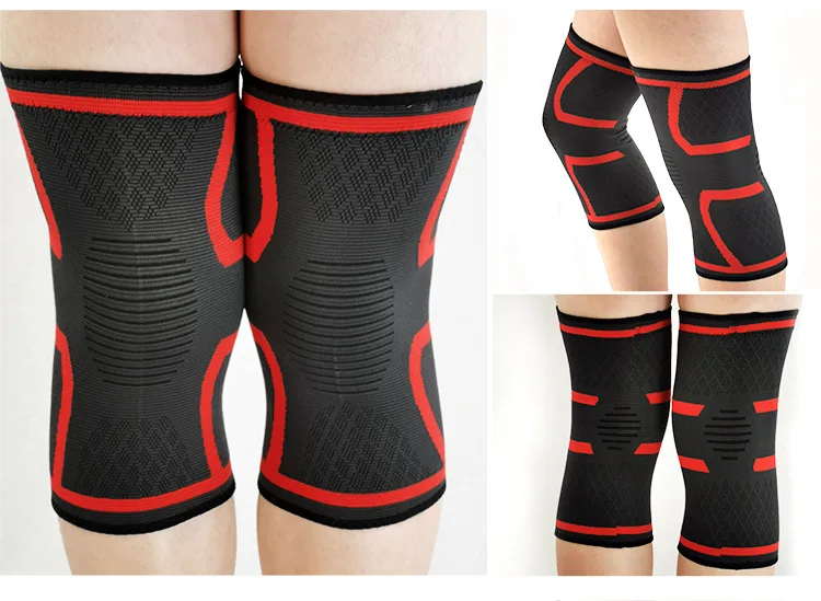 Nylon Elastic Sports Sleeve Knee Pads Breathable Knee Support Brace