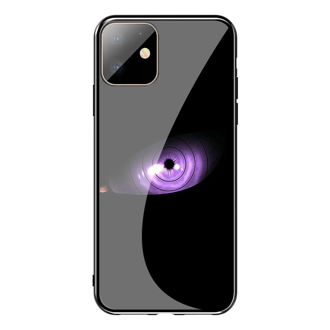 Mangekyou sharingan sasuke чехол из закаленного стекла для телефона для Apple iPhone 11 Pro XS Max XR X 8 7 6S Plus 5S SE - Цвет: TG1