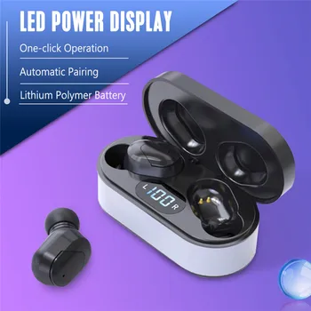 

Mini Bluetooth 5.0 Earphone Automatic Pairing Wireless Headphones Sports Waterproof Handsfree Earbuds Headset LED Power Display