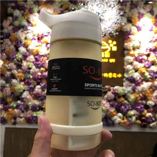 550 мл шейкер для соломенной бутылки с водой, бутылка для фитнеса My Drink, бутылки для путешествий, велосипедов, кемпинга, спортивных напитков, 550 мл - Цвет: Цвет: желтый