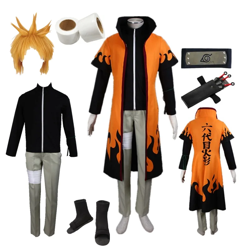Disfraz de Anime Kurosaki Ichigo, Cosplay, peluca de guerra de sangre de mil años, traje negro Shinigami, uniforme de Halloween para hombr