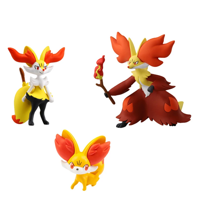 Delphox Braixen Fennekin Pocket Monsters | Pokemon Figures Braixen -  Pokemon Anime - Aliexpress